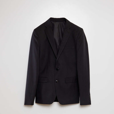 Slim-fit suit jacket black