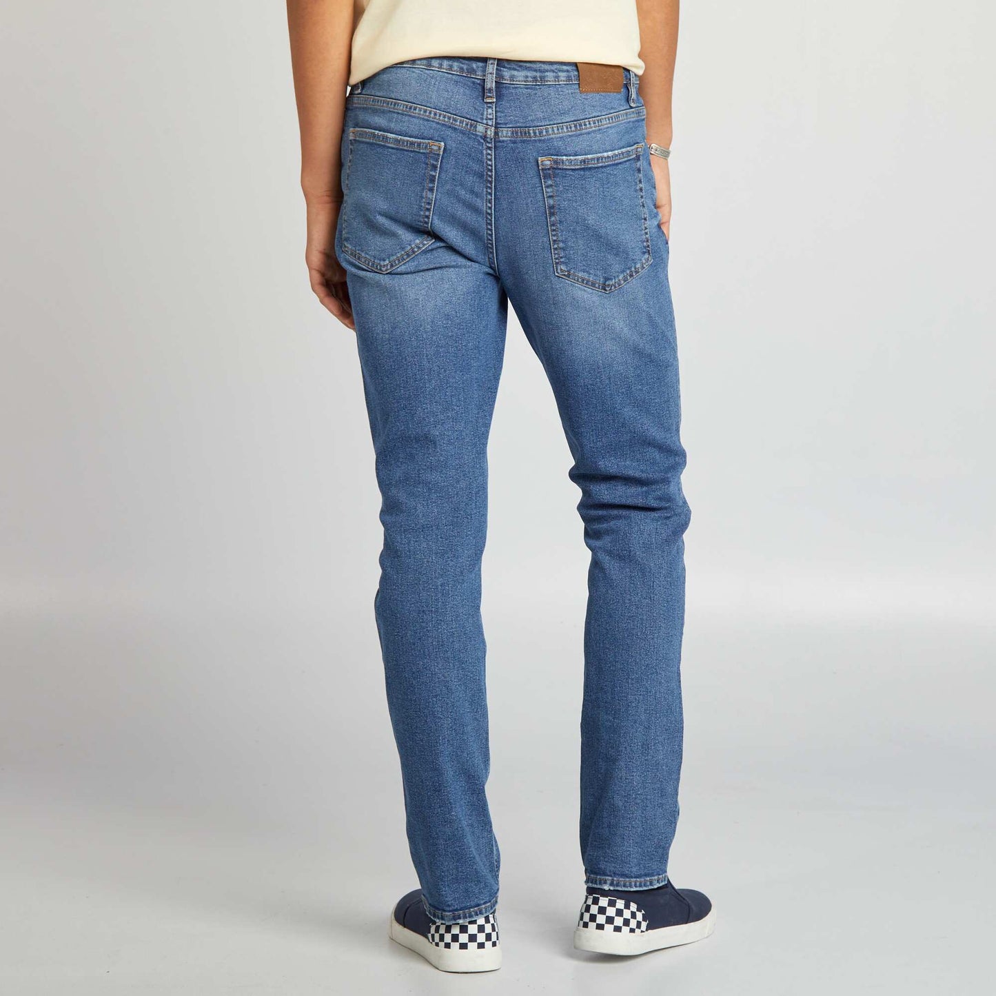 Slim-fit 5-pocket denim trousers BLUE
