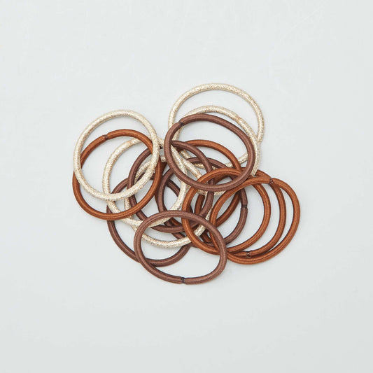 Pack of 15 hairbands BEIGE