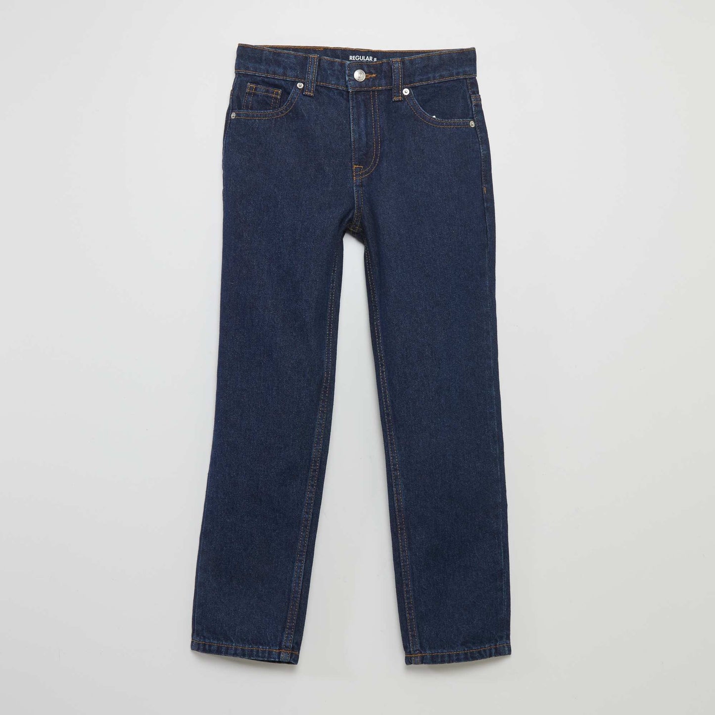 5-pocket straight-leg jeans BLUE