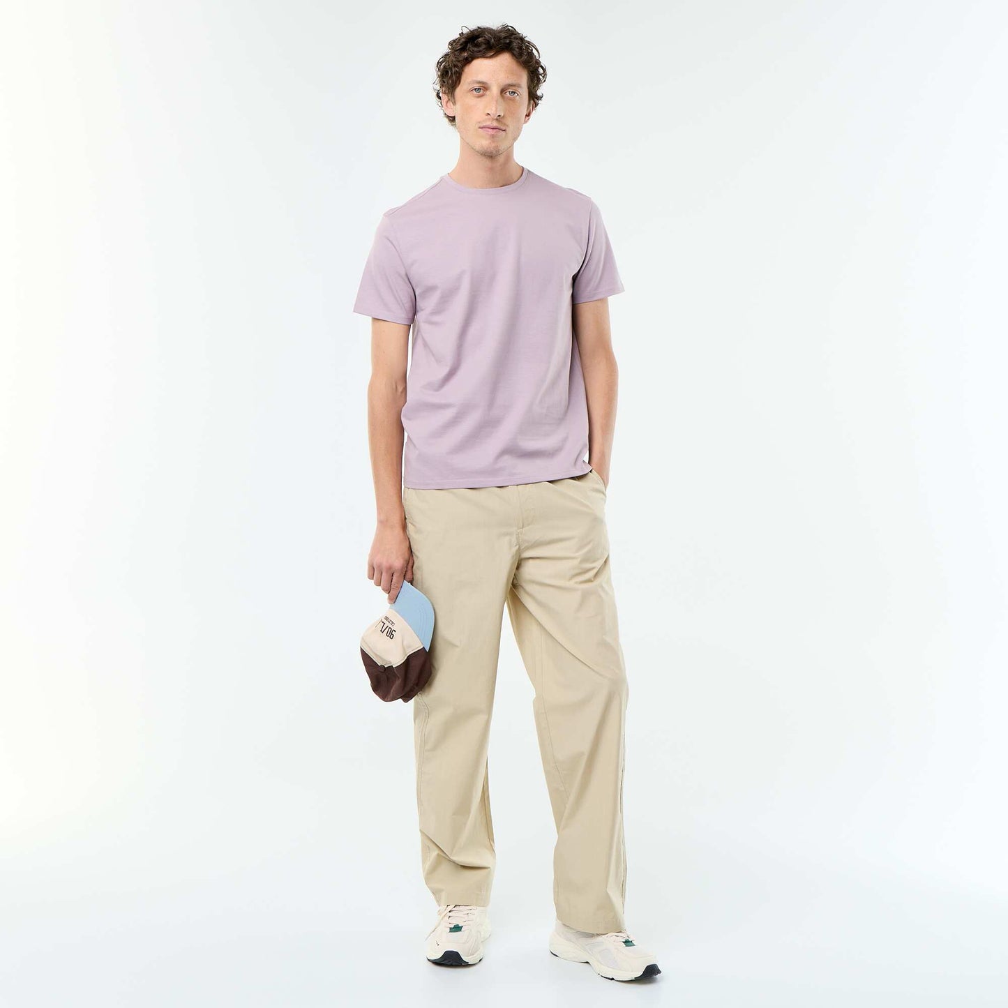 Round-neck cotton T-shirt PINK