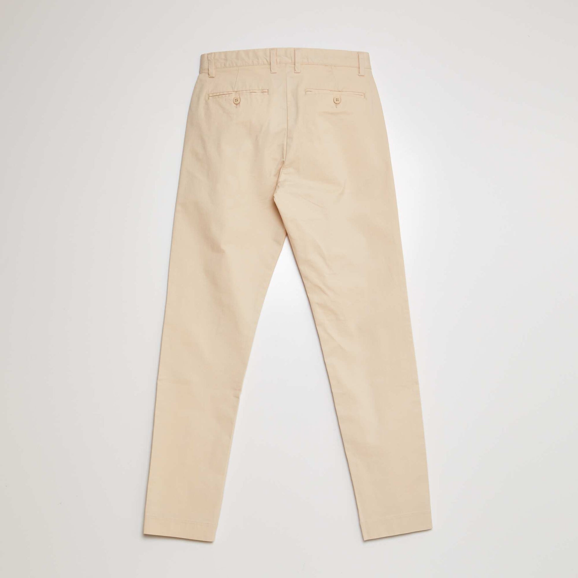 Slim-fit tencel trousers BEIGE