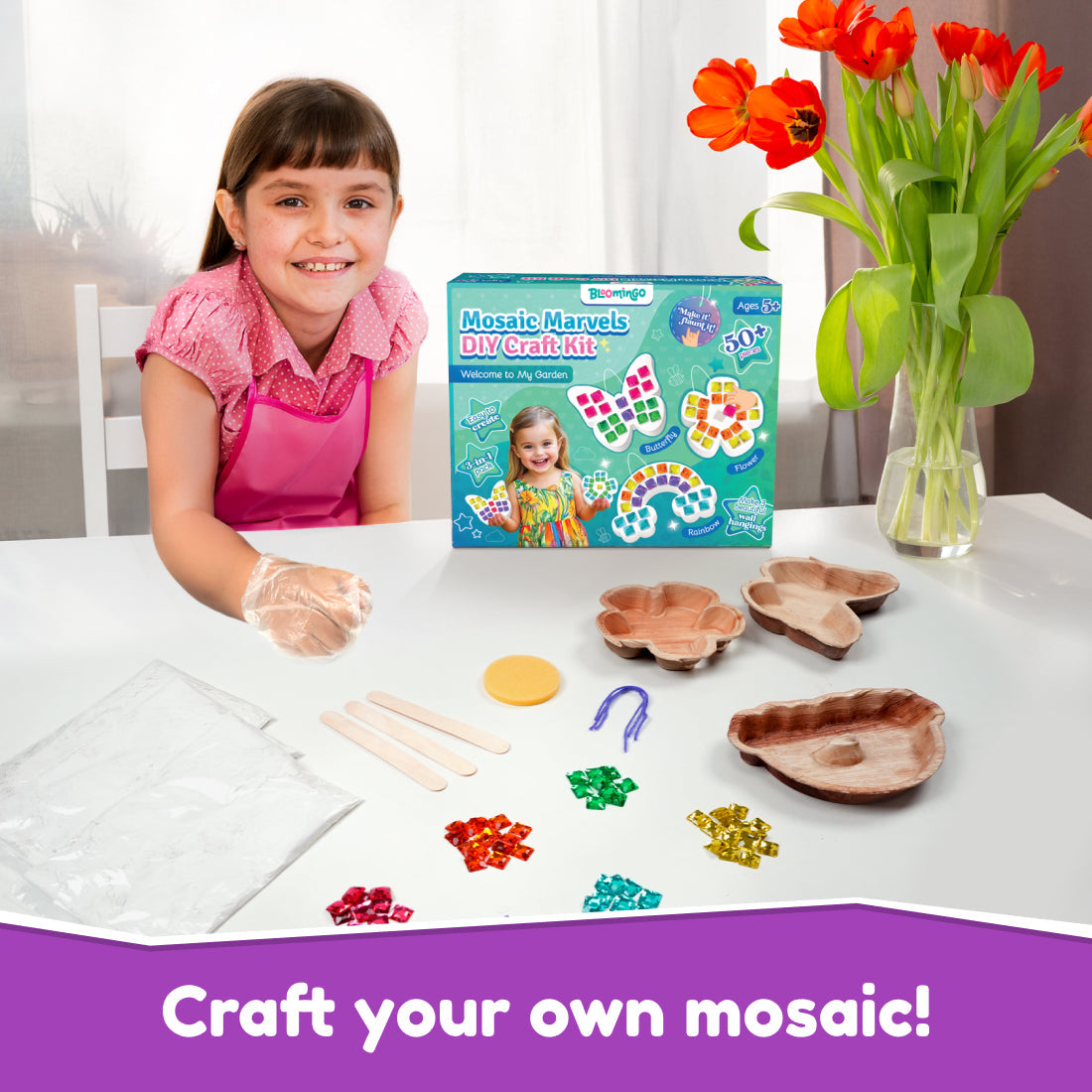 Mosaic Marvels DIY Craft Kit Welcome to My Garden