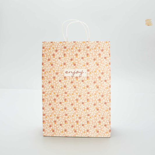 Large printed gift bag RED