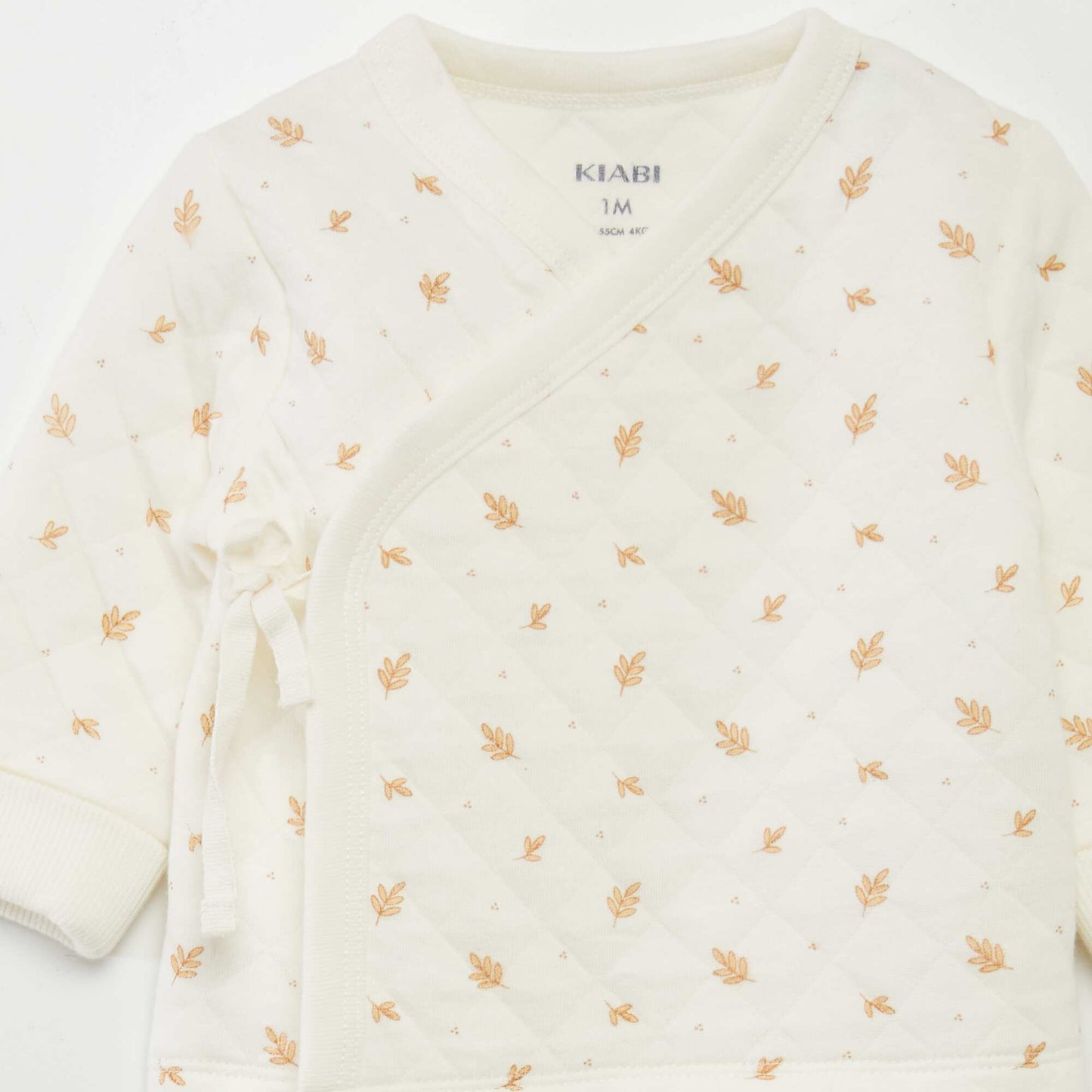 Two-piece quilted pyjama set WHITE