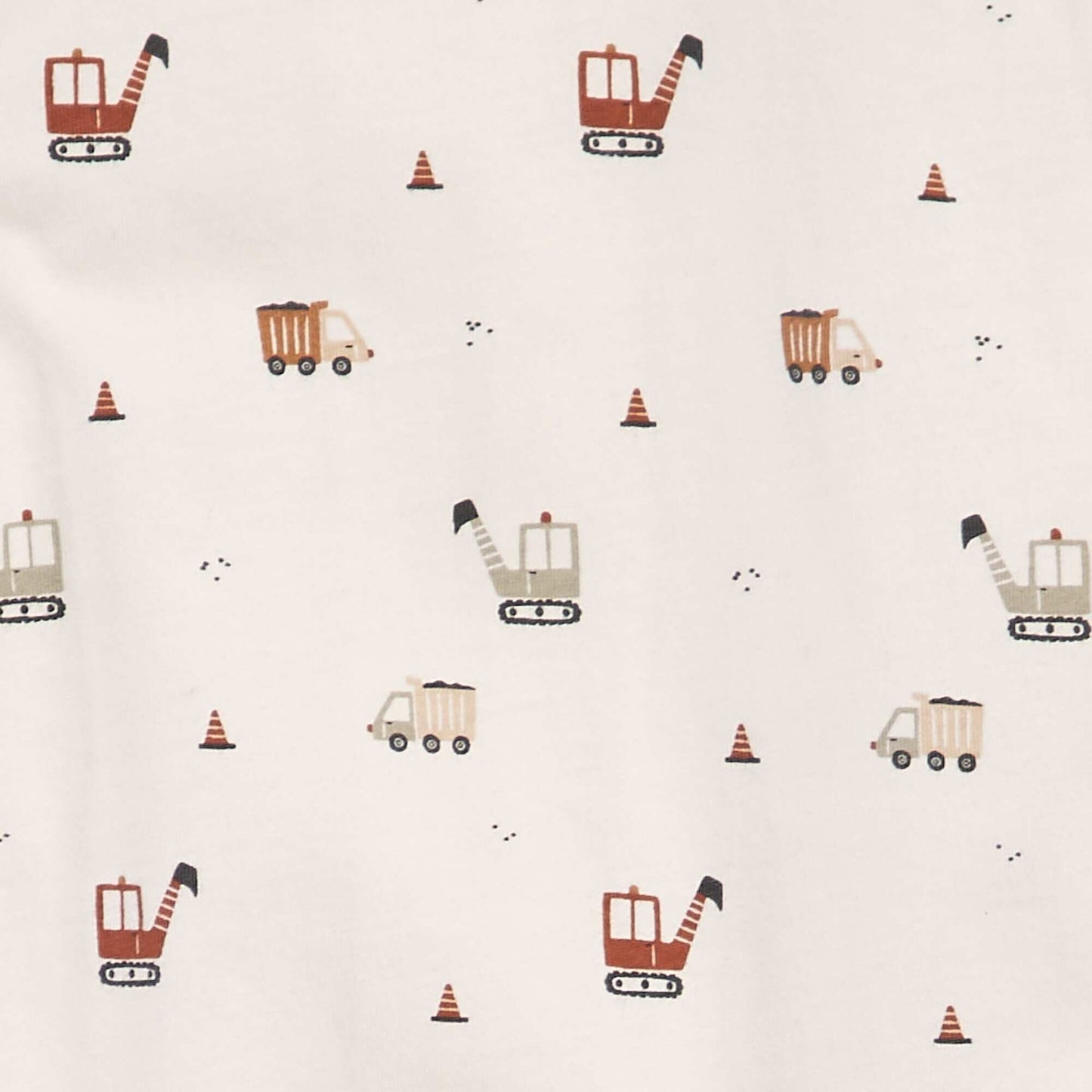 Printed sleepsuit with feet WHITE