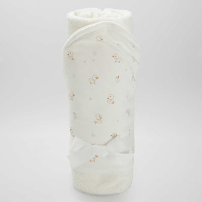 Hooded bath towel WHITE