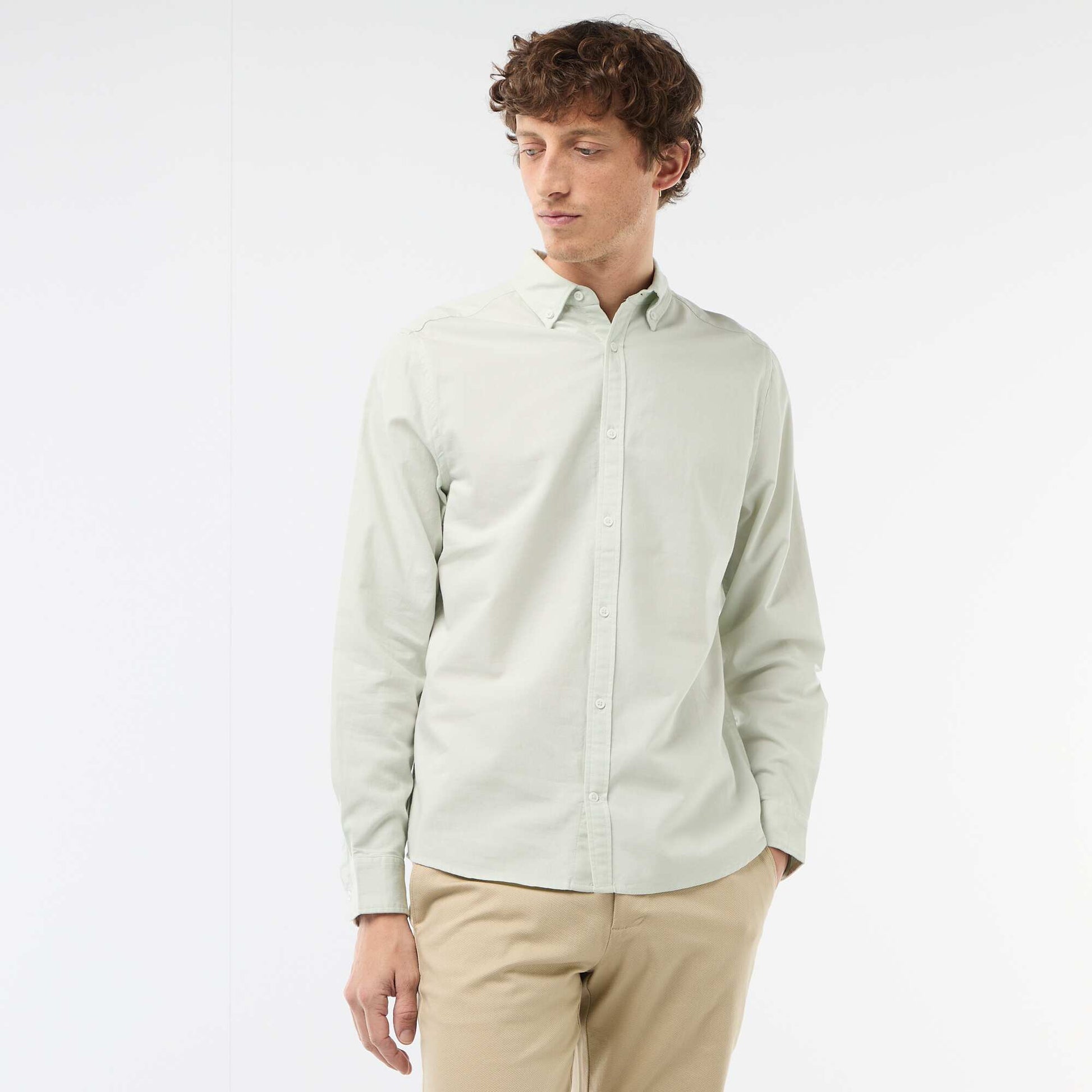 Regular-fit Oxford shirt BLUE