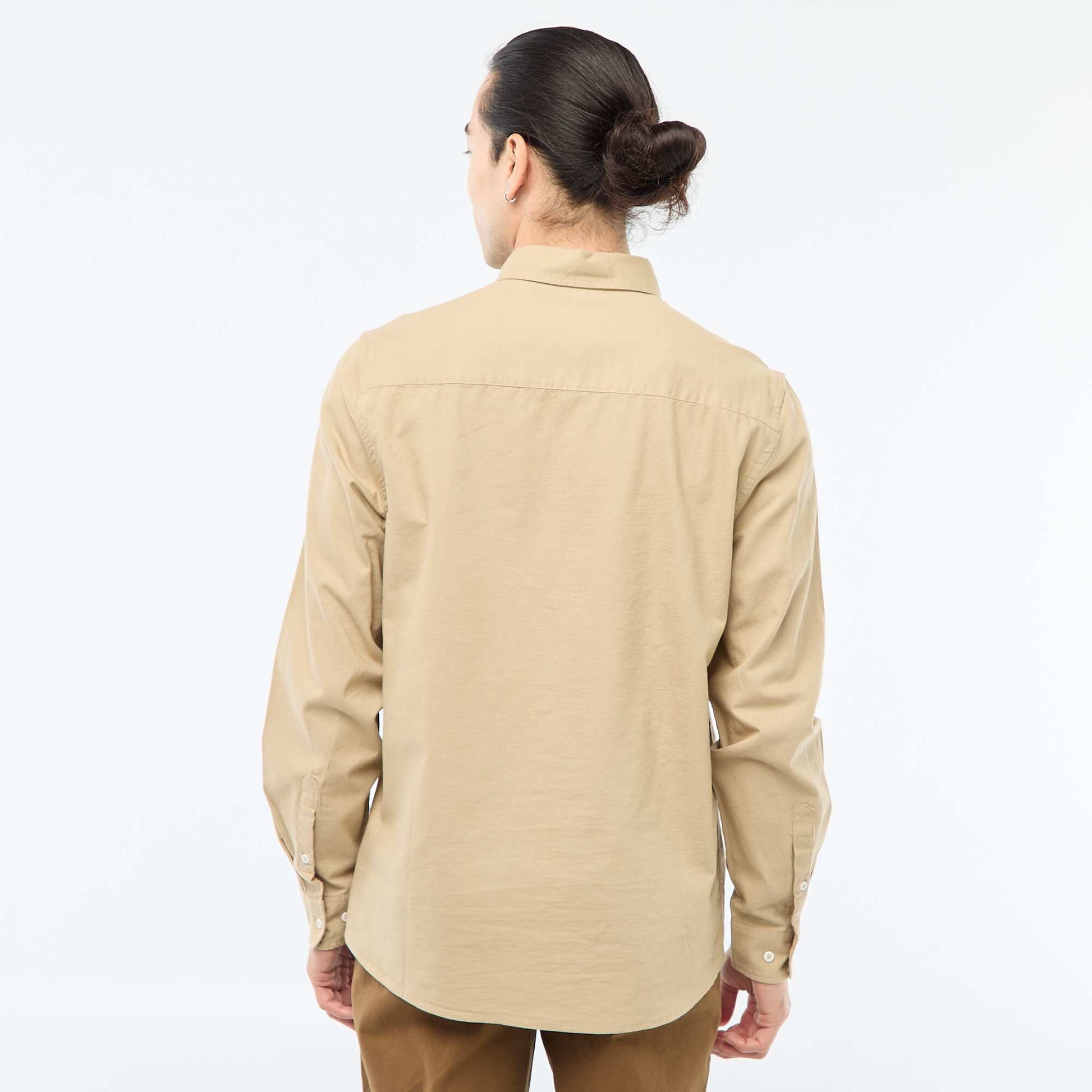Regular-fit Oxford shirt BEIGE
