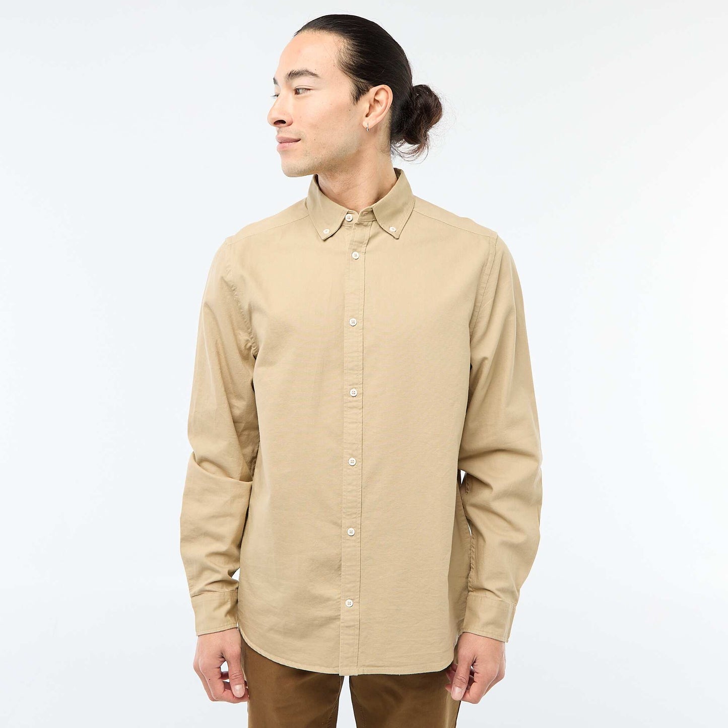 Regular-fit Oxford shirt BEIGE