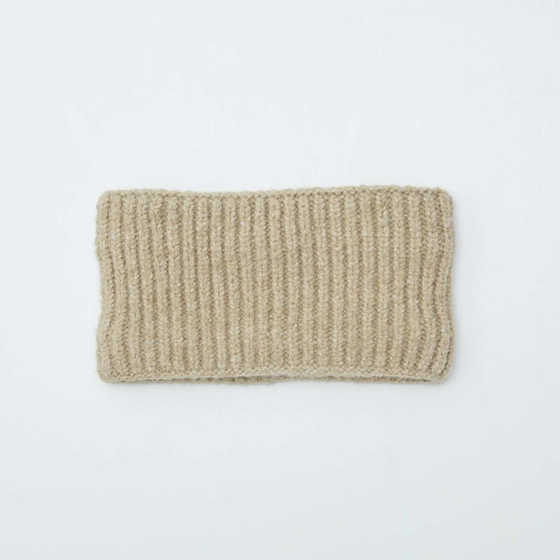 Double fleece hat and snood set GREEN