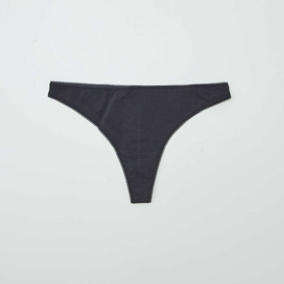 Pack of 3 cotton tanga briefs KHAKI