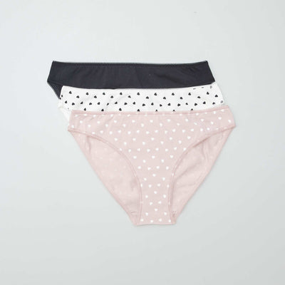 Pack of 3 cotton briefs WHITE