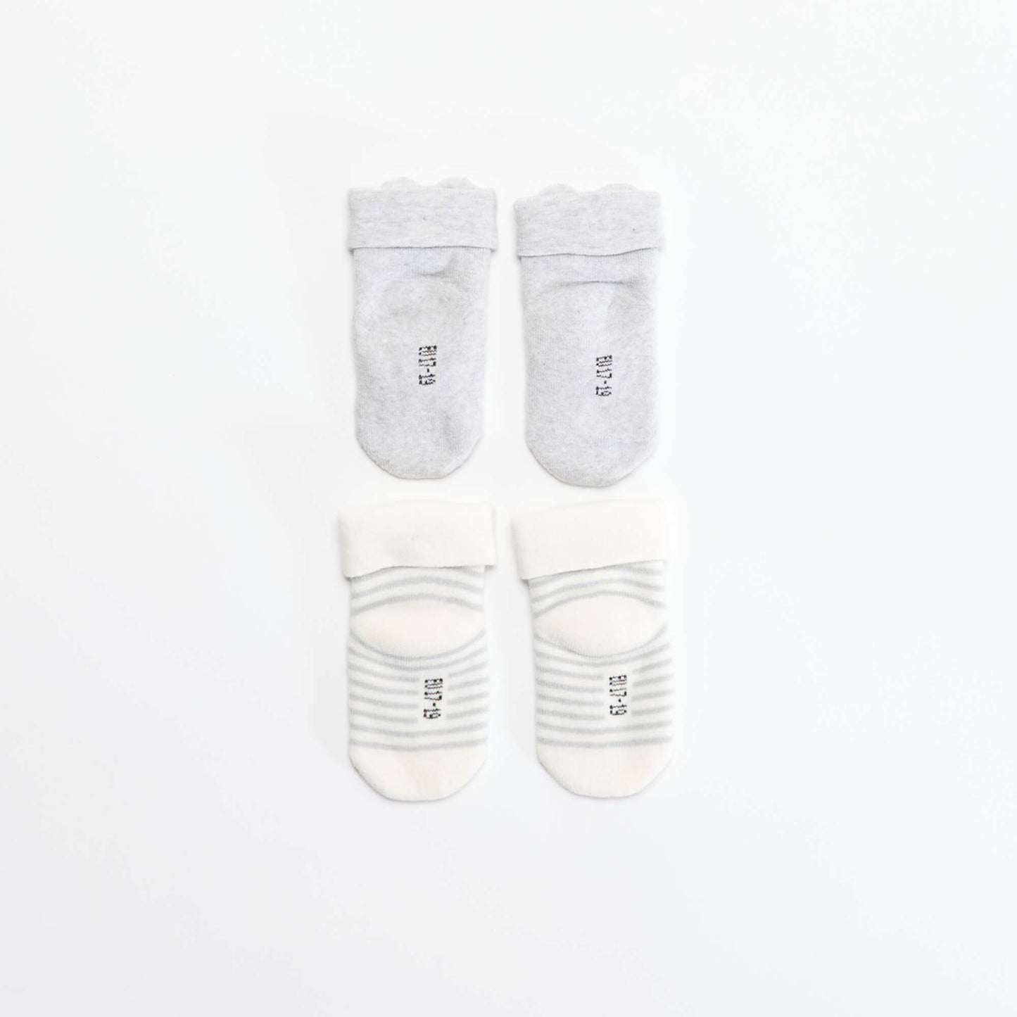 2-pack of newborn socks GREY