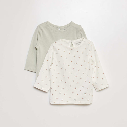 Pack of 2 T-shirts WHITE