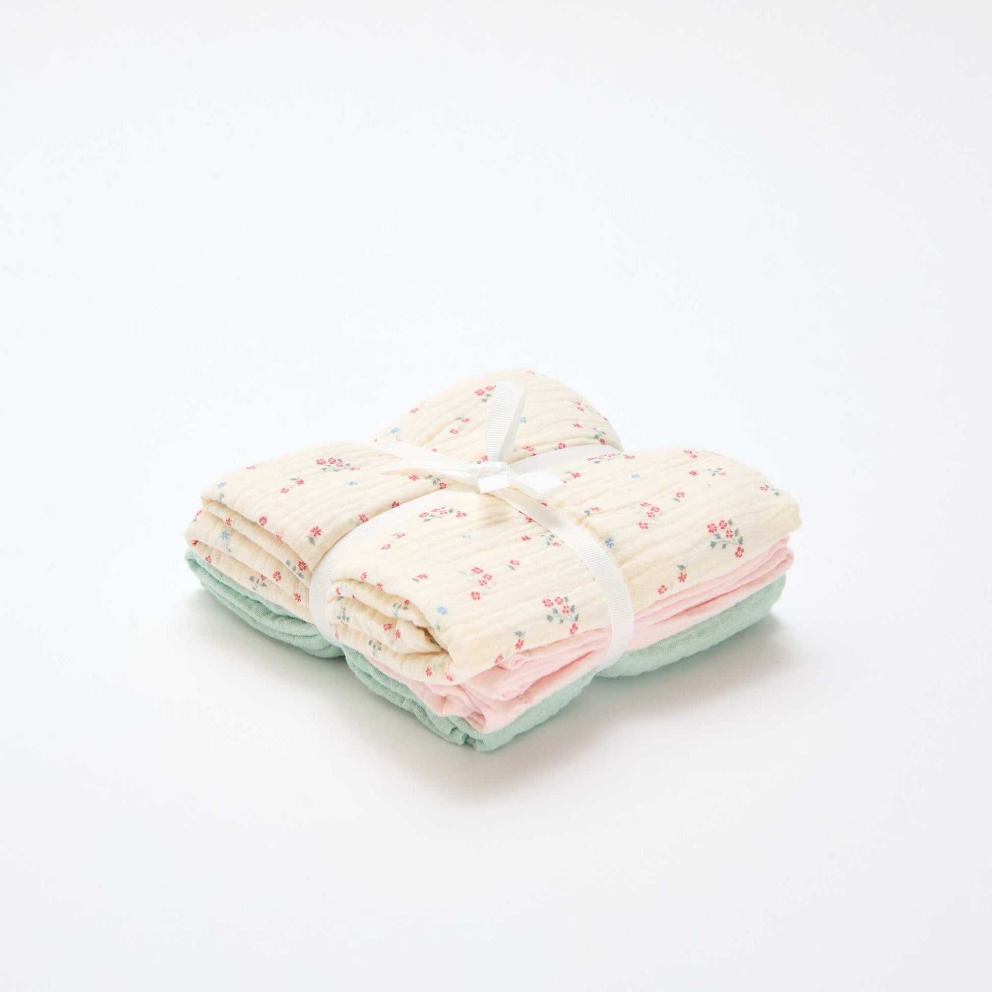 Pack of 3 muslin squares WHITE