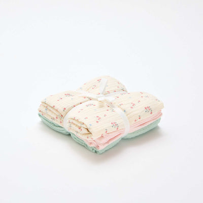 Pack of 3 muslin squares WHITE