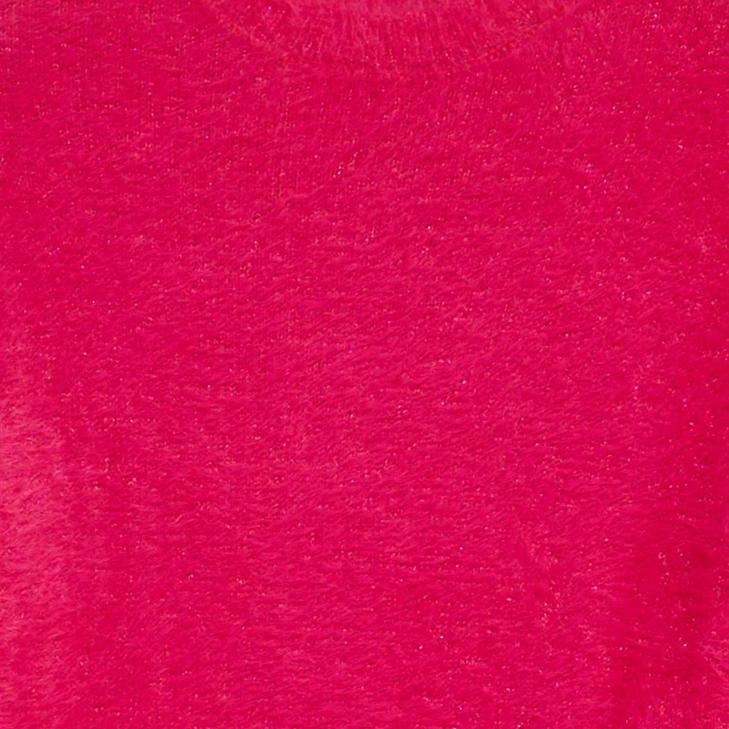 Fuzzy knit sweater dress PINK