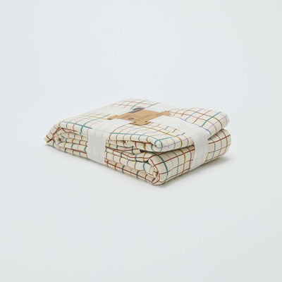 Checkered Print Tablecloth - 150 x 250 cm - Kiabi Home BEIGE