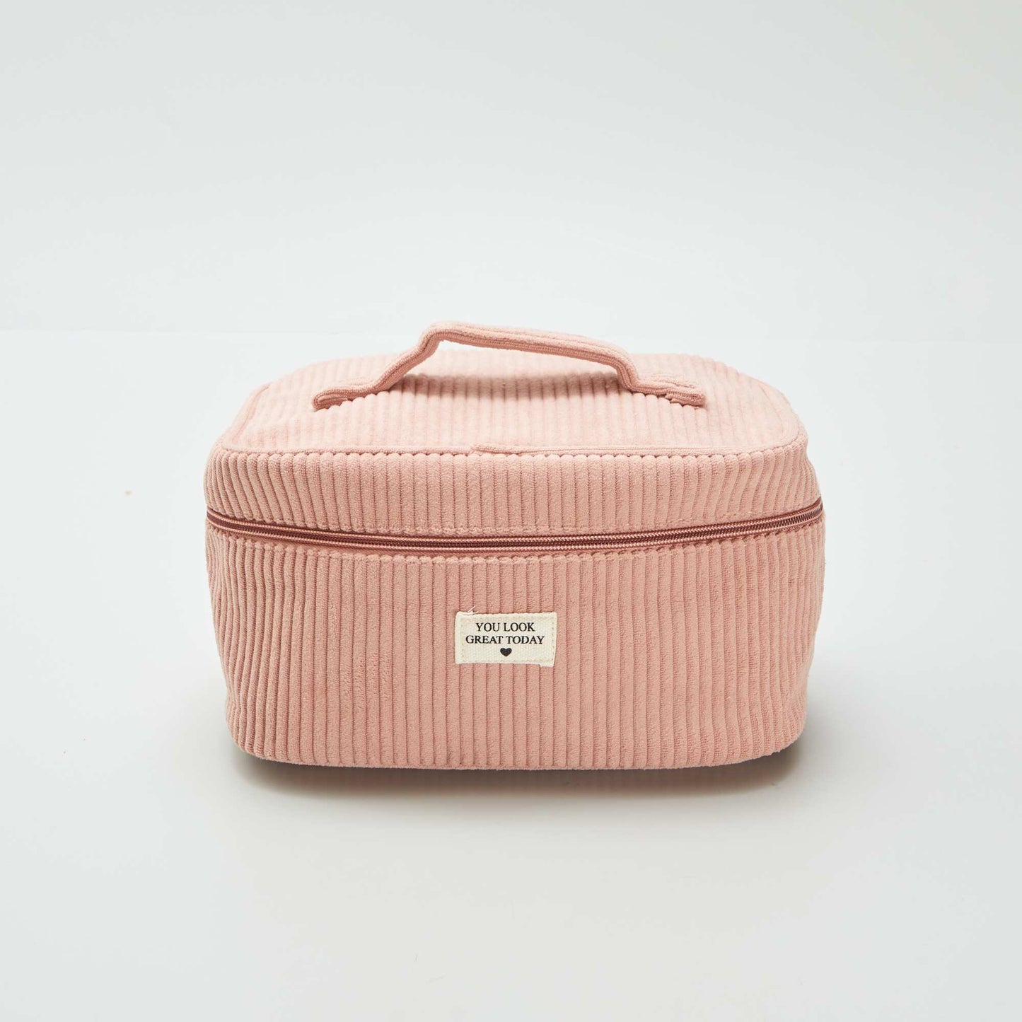 Toiletry bag - Corduroy vanity case PINK