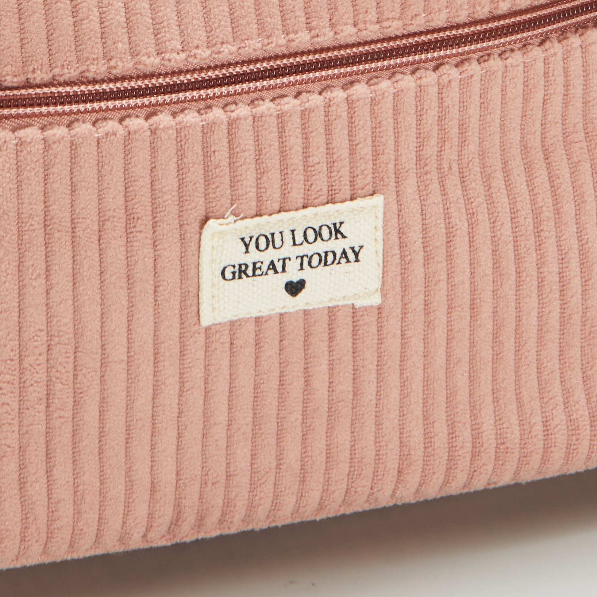Toiletry bag - Corduroy vanity case PINK