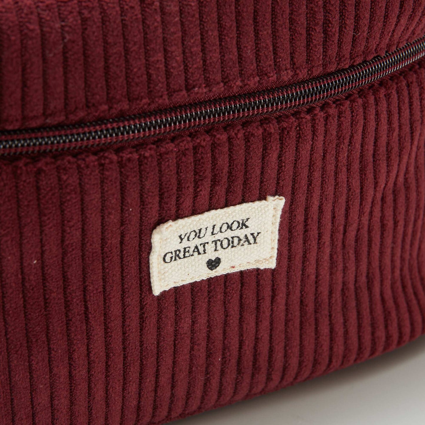 Toiletry bag - Corduroy vanity case RED