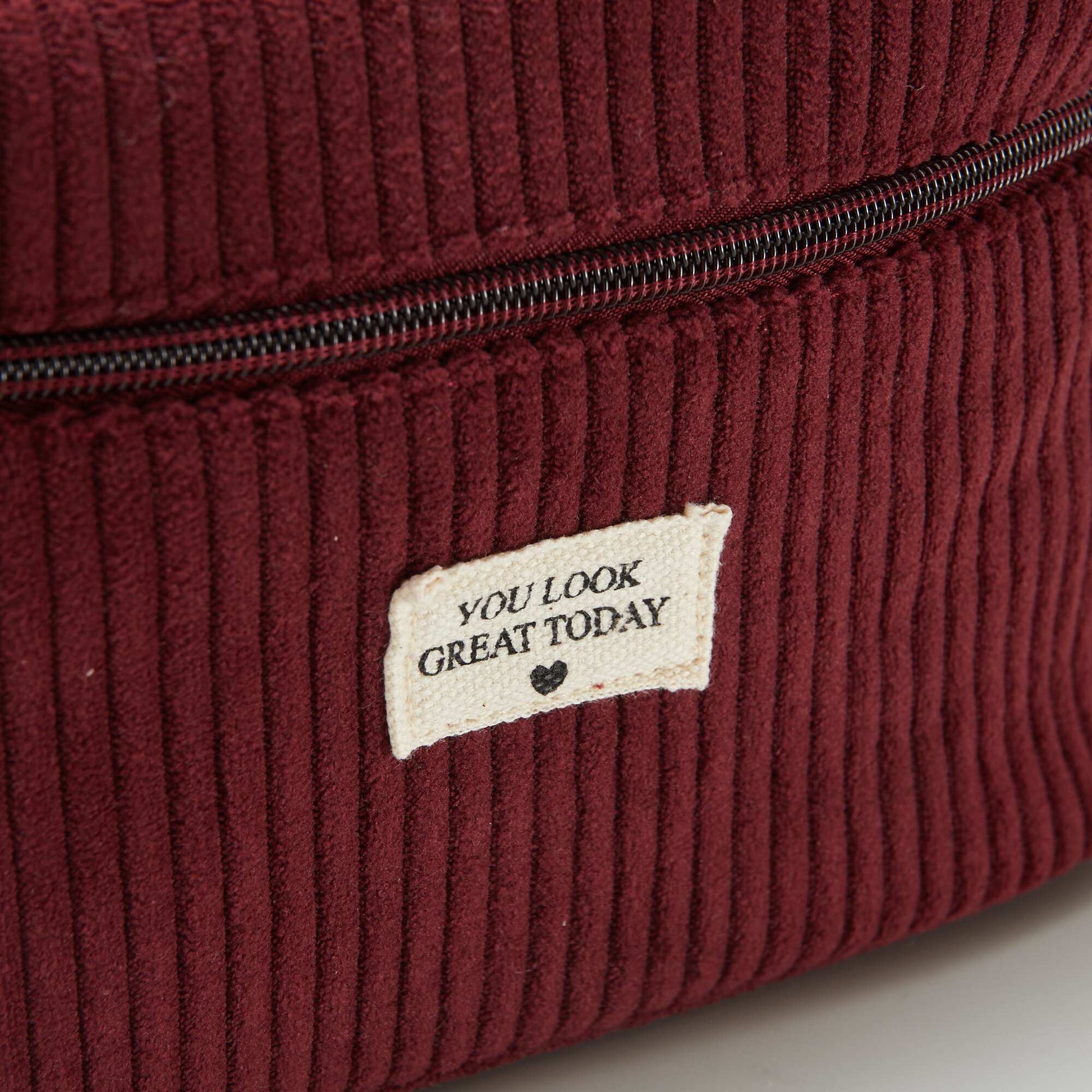Toiletry bag - Corduroy vanity case RED