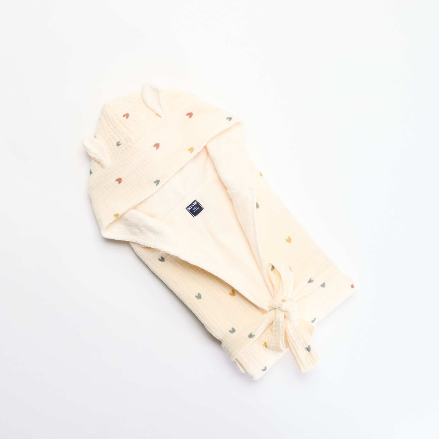 Terry and Cotton Gauze Bathrobe - Kiabi Home BEIGE