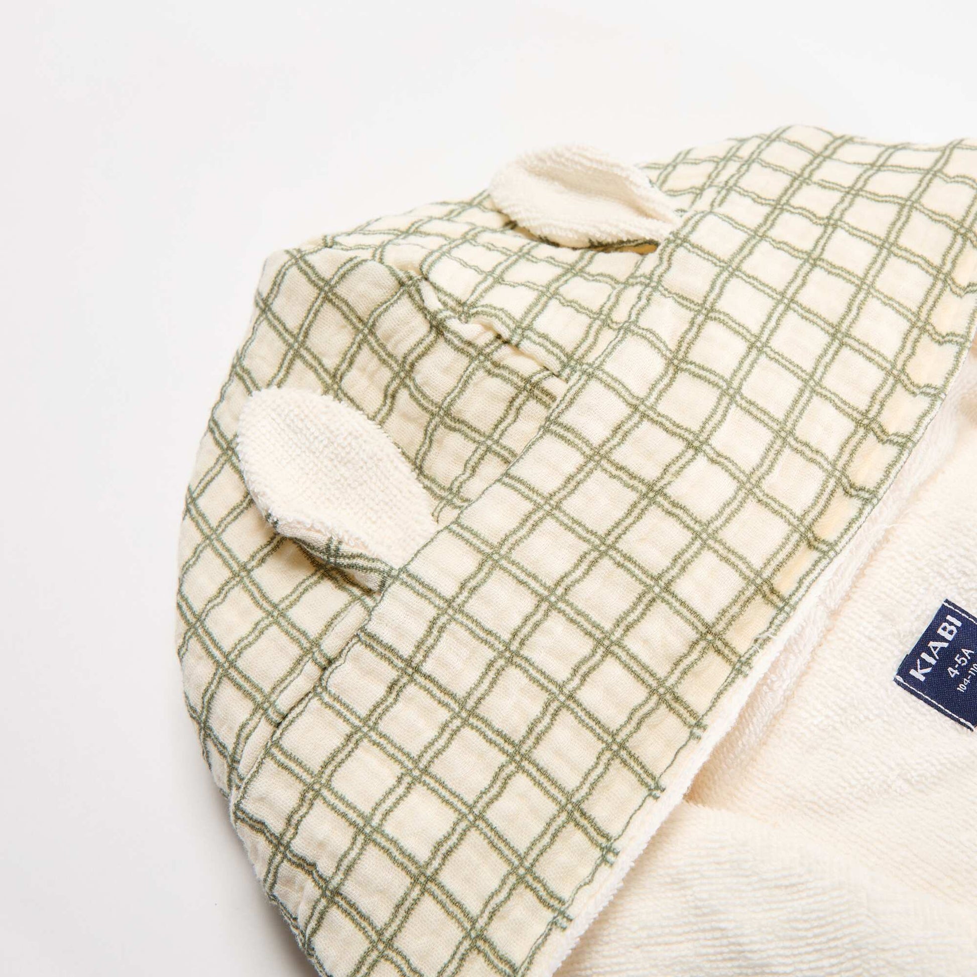Terry and Cotton Gauze Bathrobe - Kiabi Home KHAKI