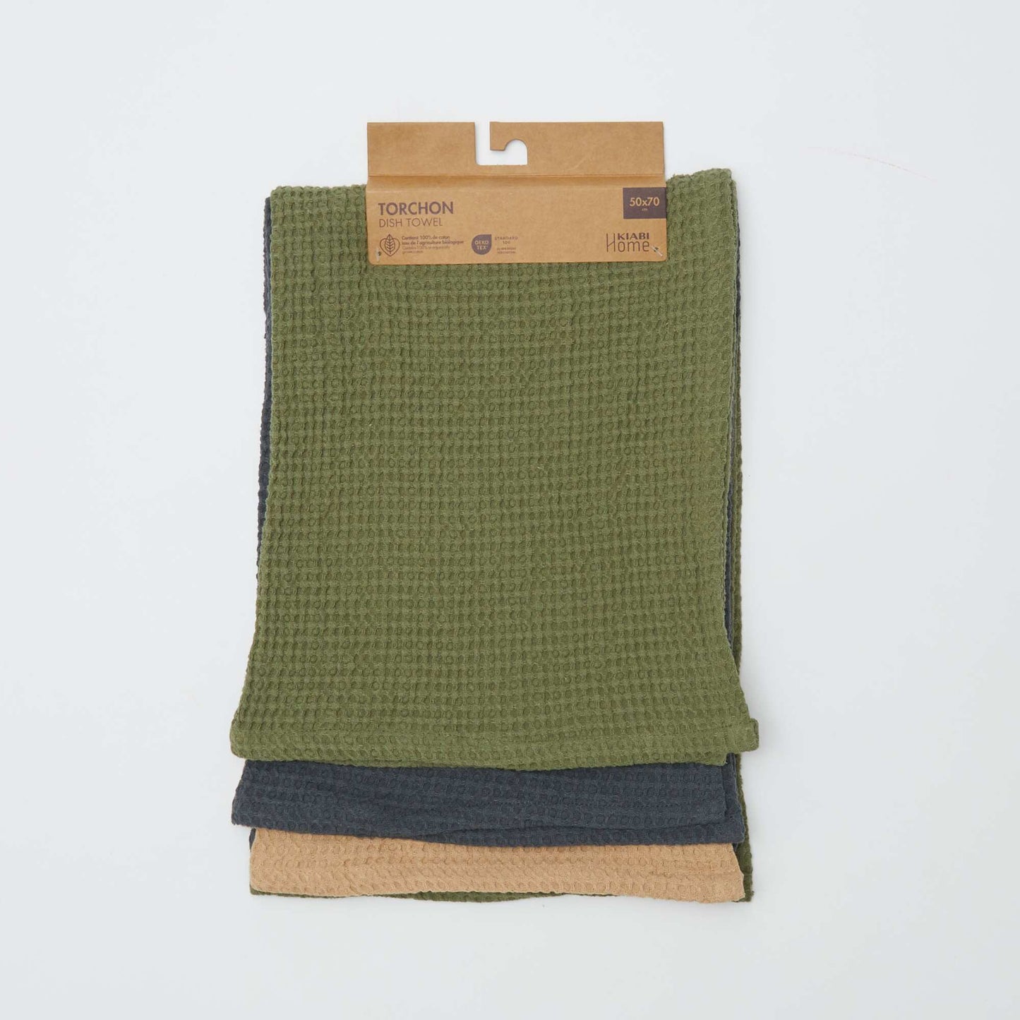 Honeycomb Rectangular Tea Towel GREEN