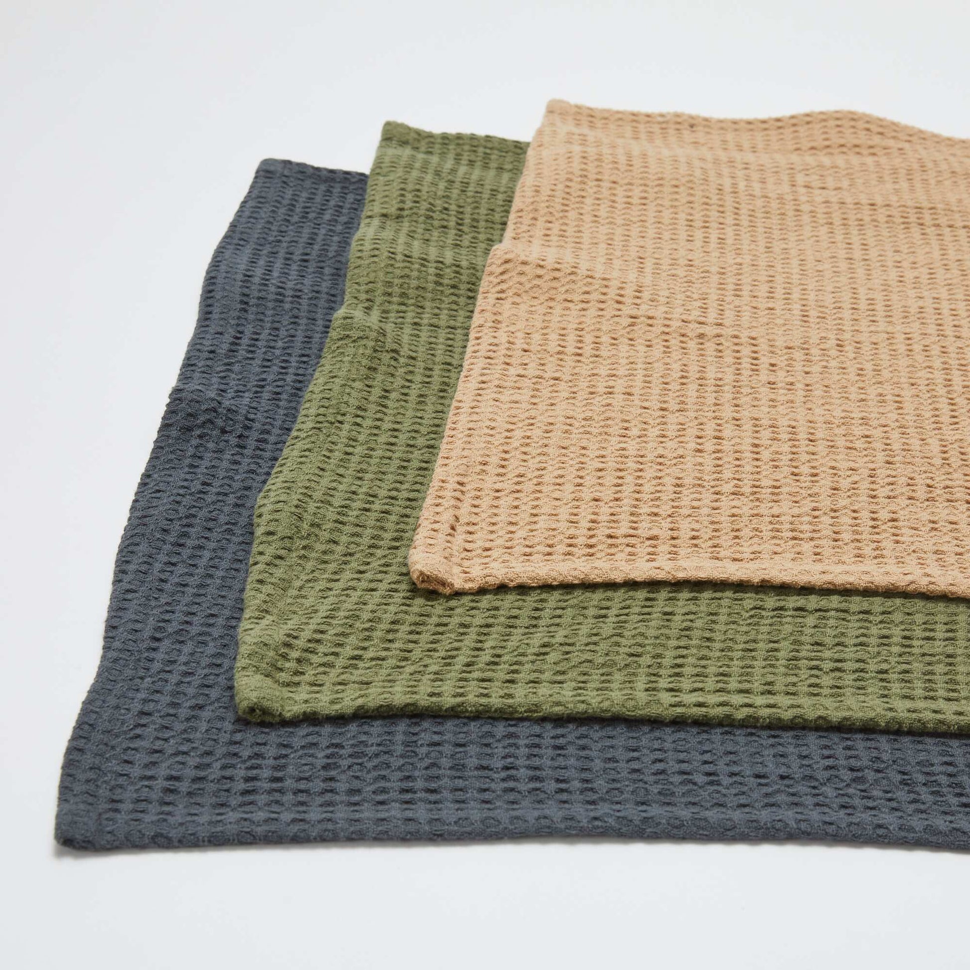 Honeycomb Rectangular Tea Towel GREEN