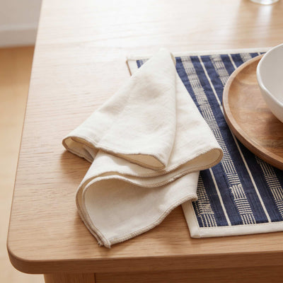 Set of 2 2-in-1 Plain Placemats/Napkins (32x40 cm) - Kiabi Home WHITE
