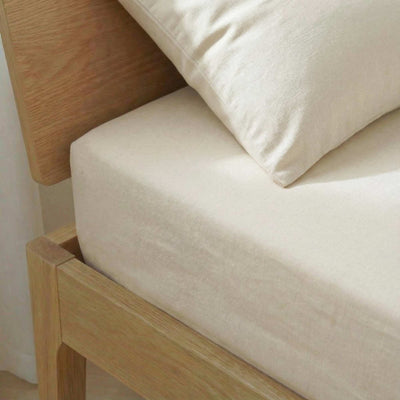 Fitted sheet for 1 person (90x190) in cotton - Kiabi Home WHITE