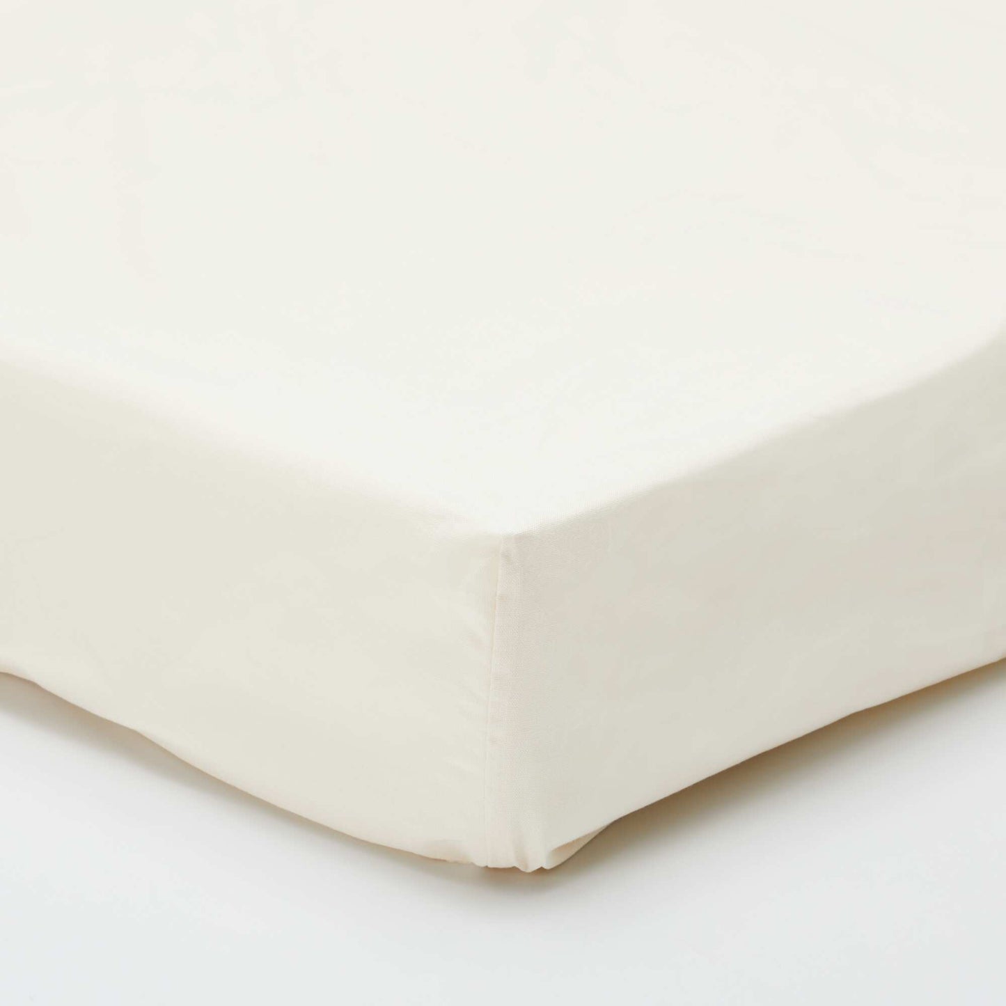 Fitted sheet for 1 person (90x190) in cotton - Kiabi Home WHITE