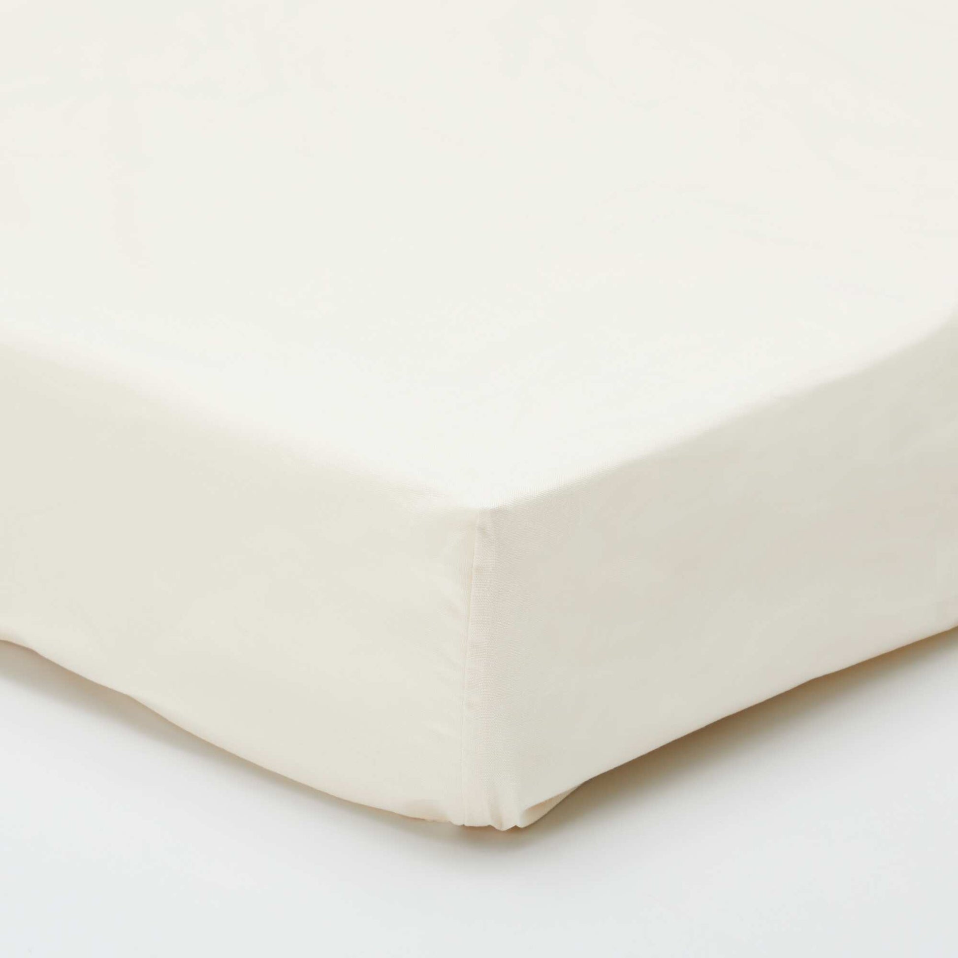 Fitted sheet for 1 person (90x190) in cotton - Kiabi Home WHITE
