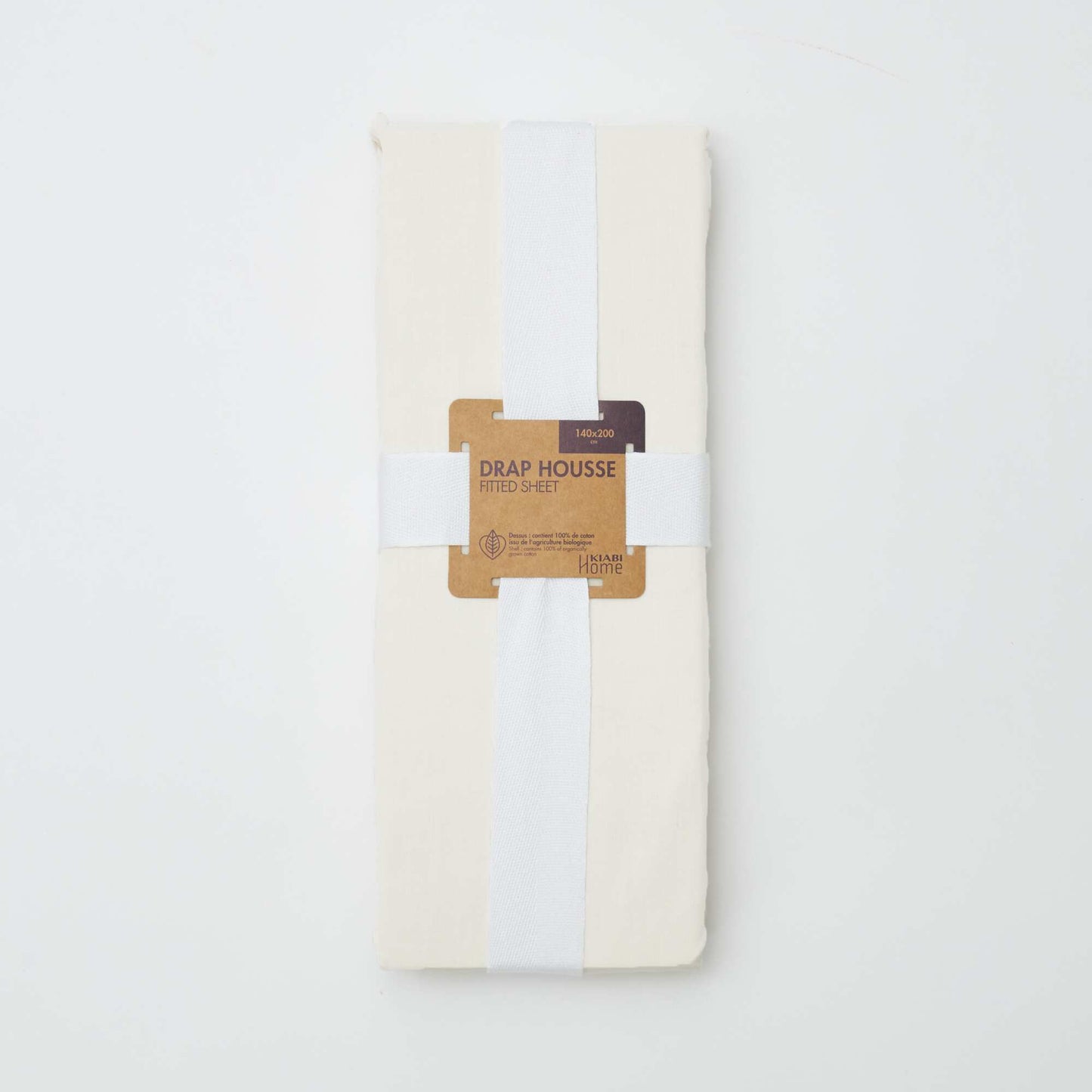 Solid Fitted Sheet 140 x 200 cm ECRU