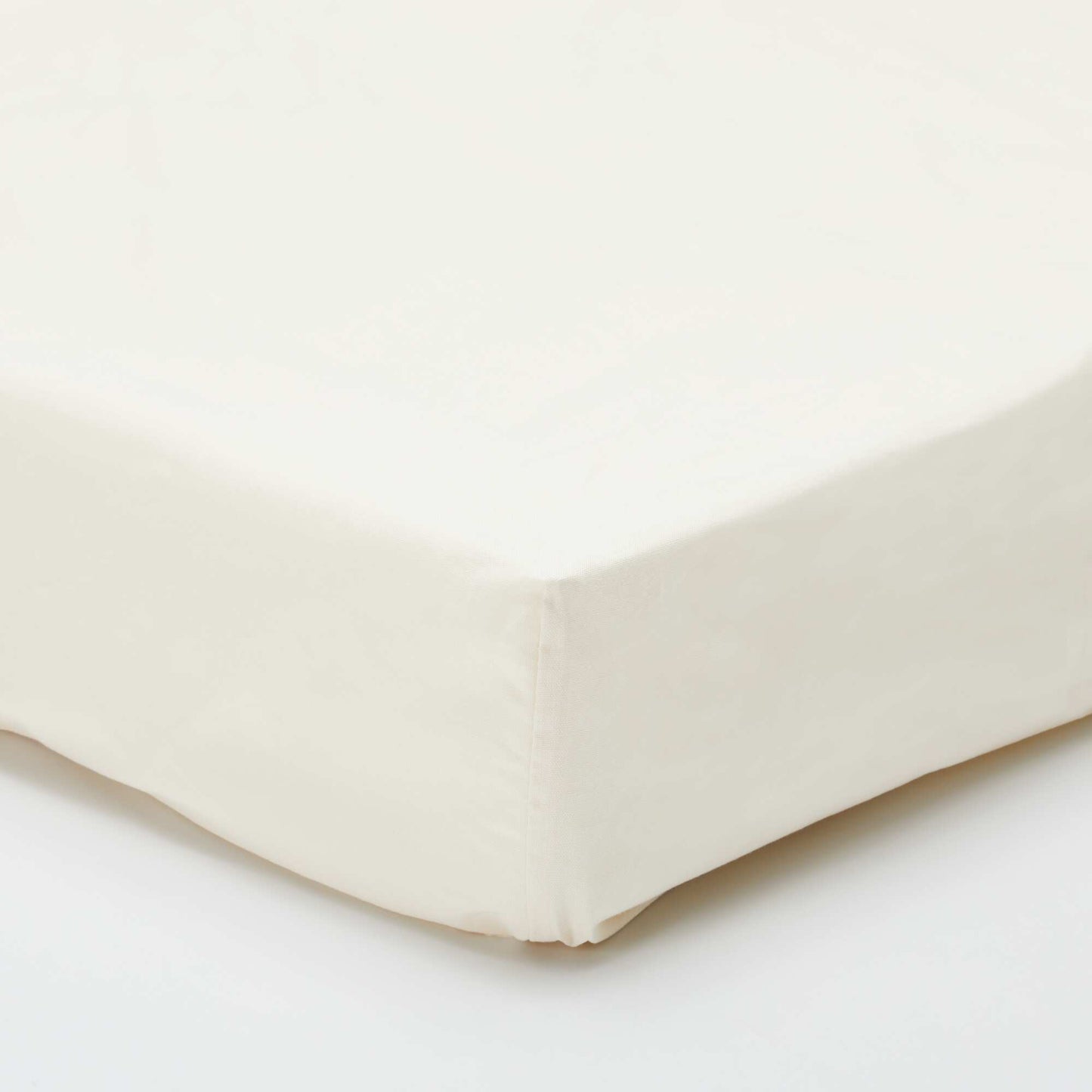 Solid Fitted Sheet 140 x 200 cm ECRU