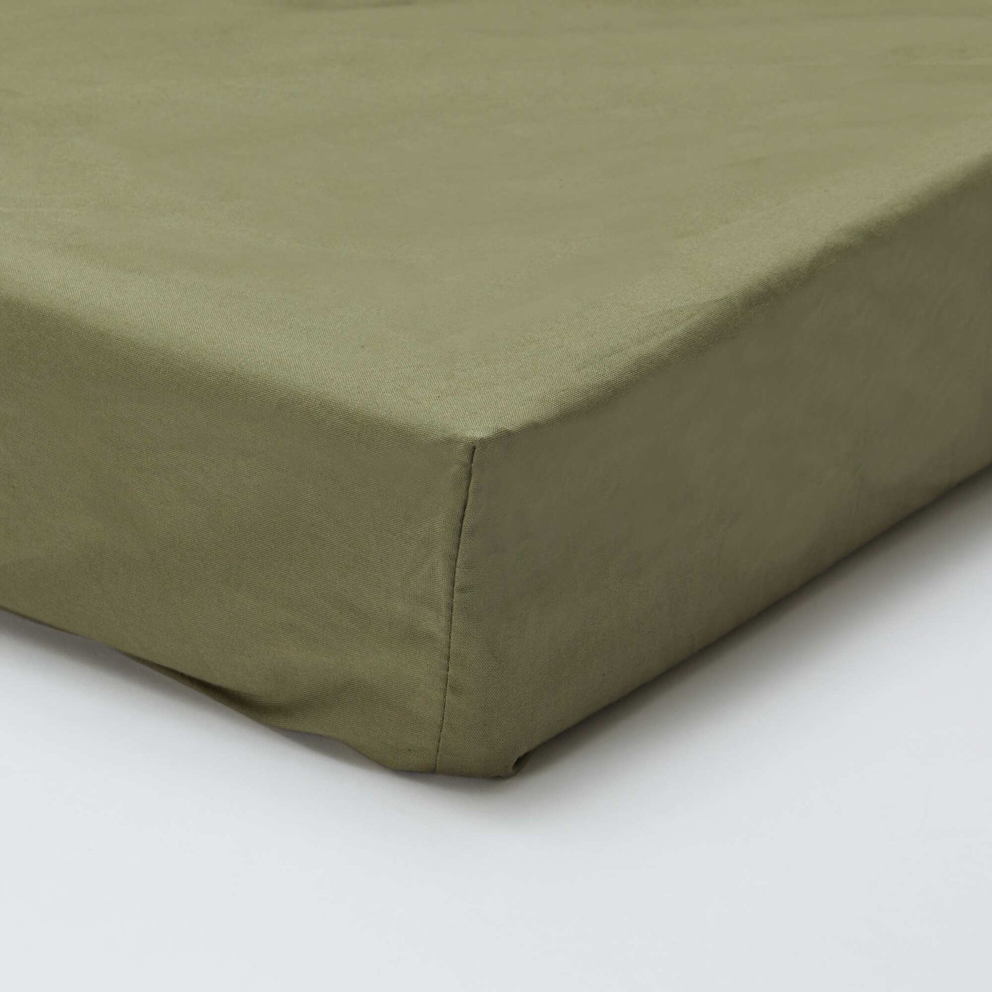 Solid Fitted Sheet 140 x 200 cm GREEN