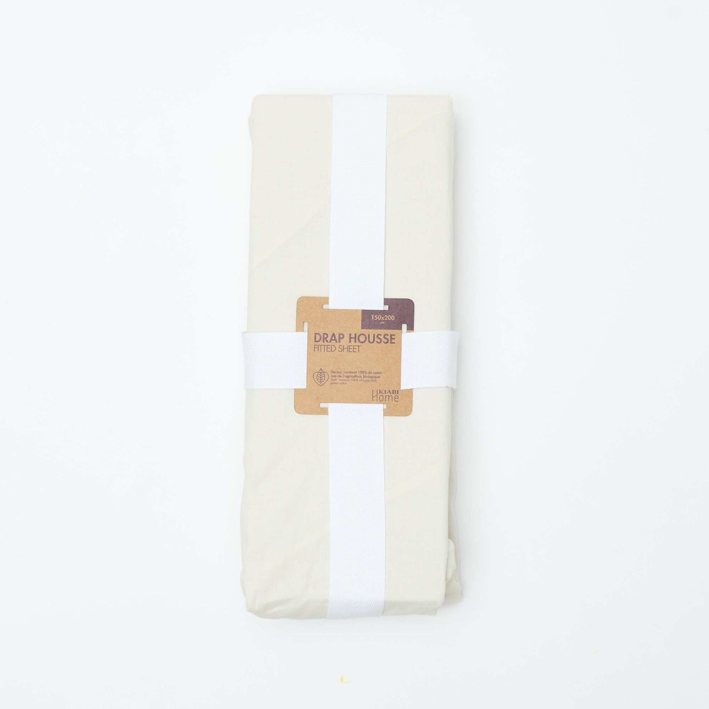 Cotton Fitted Sheet (150x200cm) WHITE