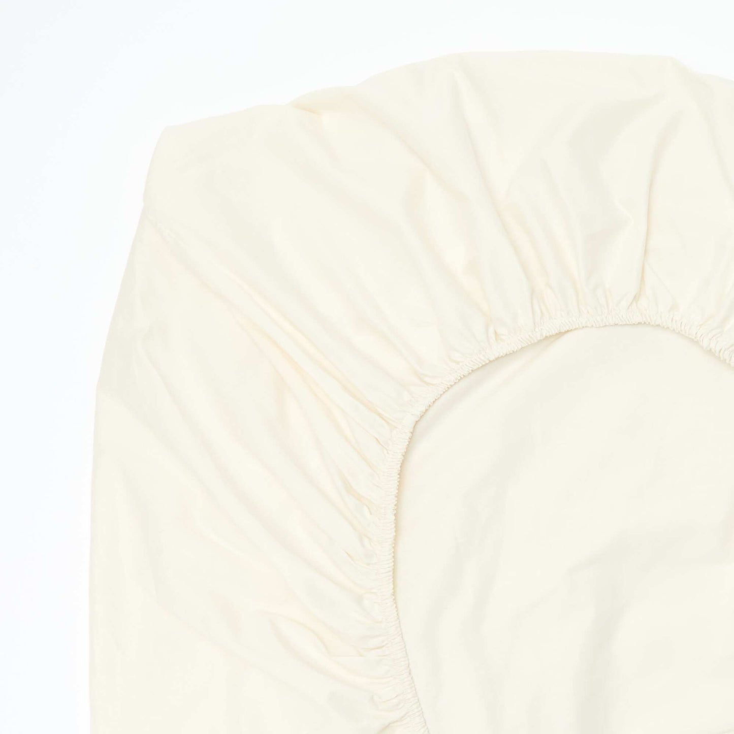 Cotton Fitted Sheet (150x200cm) WHITE