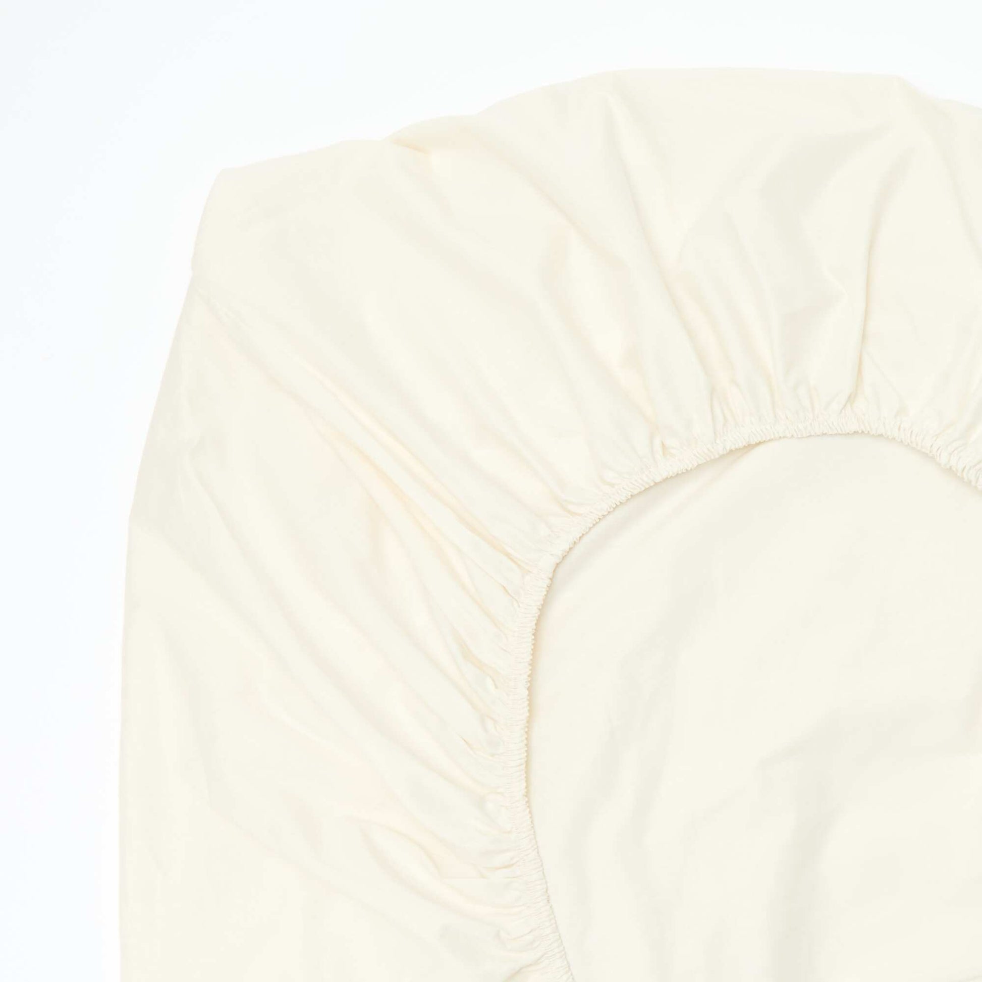Cotton Fitted Sheet (150x200cm) WHITE