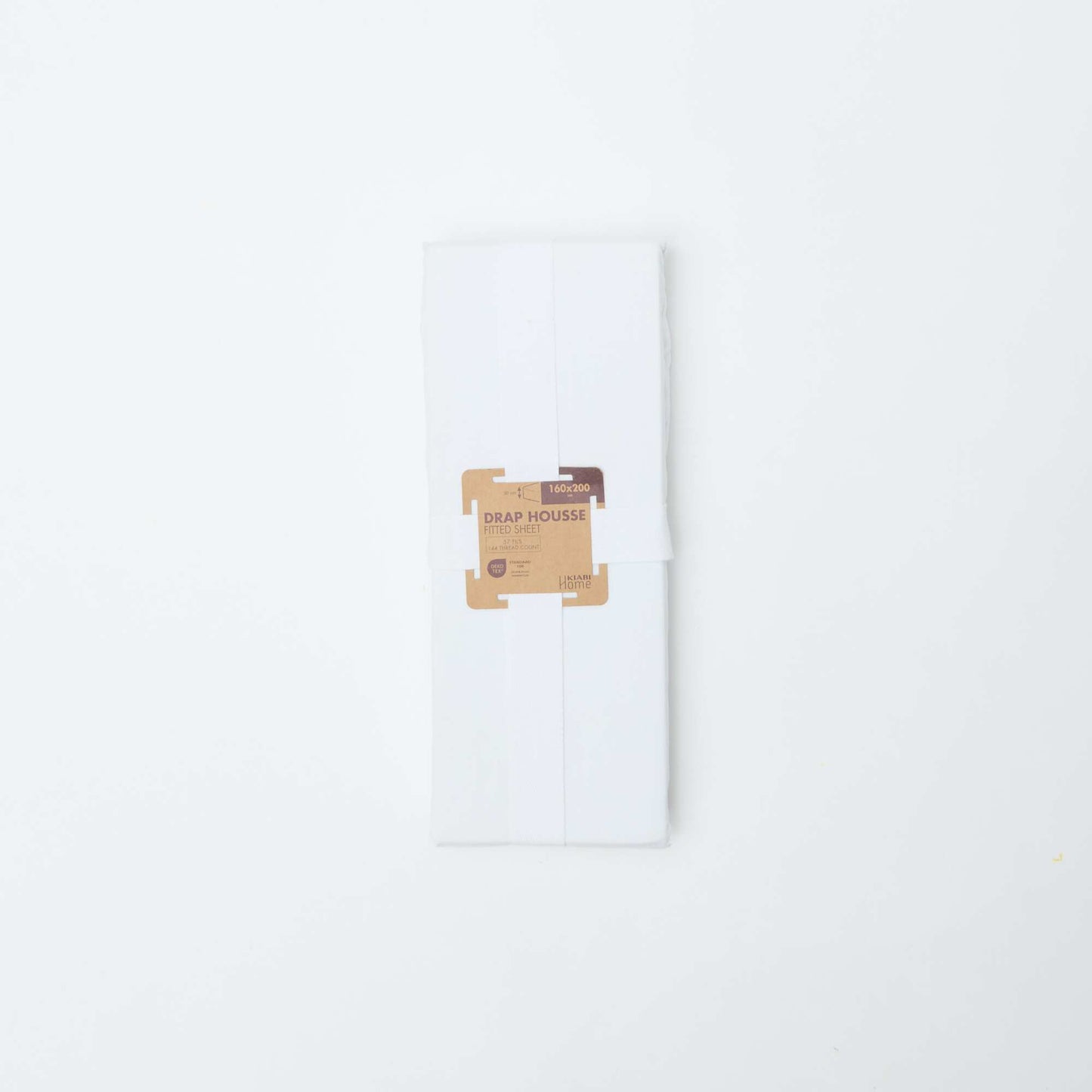 Fitted Sheet Double (160x200cm) in Cotton - Kiabi Home WHITE
