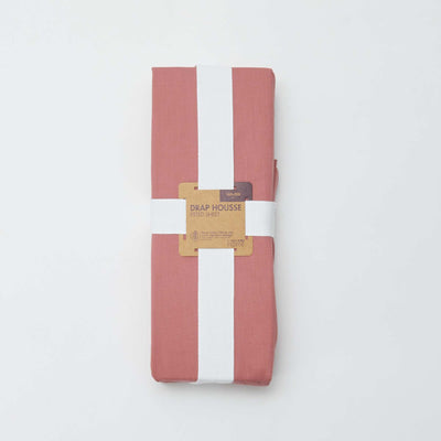 Fitted Sheet Double (160x200cm) in Cotton - Kiabi Home PINK