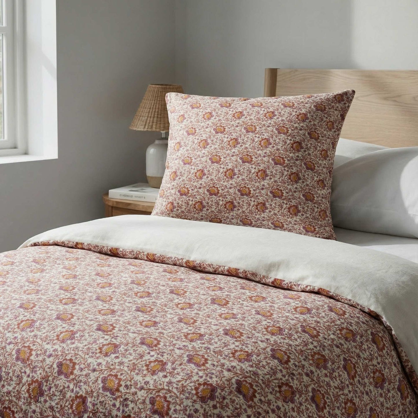 Single Bedding Set (140 x 200cm) in 57-Thread-Count Cotton - Kiabi Home BEIGE