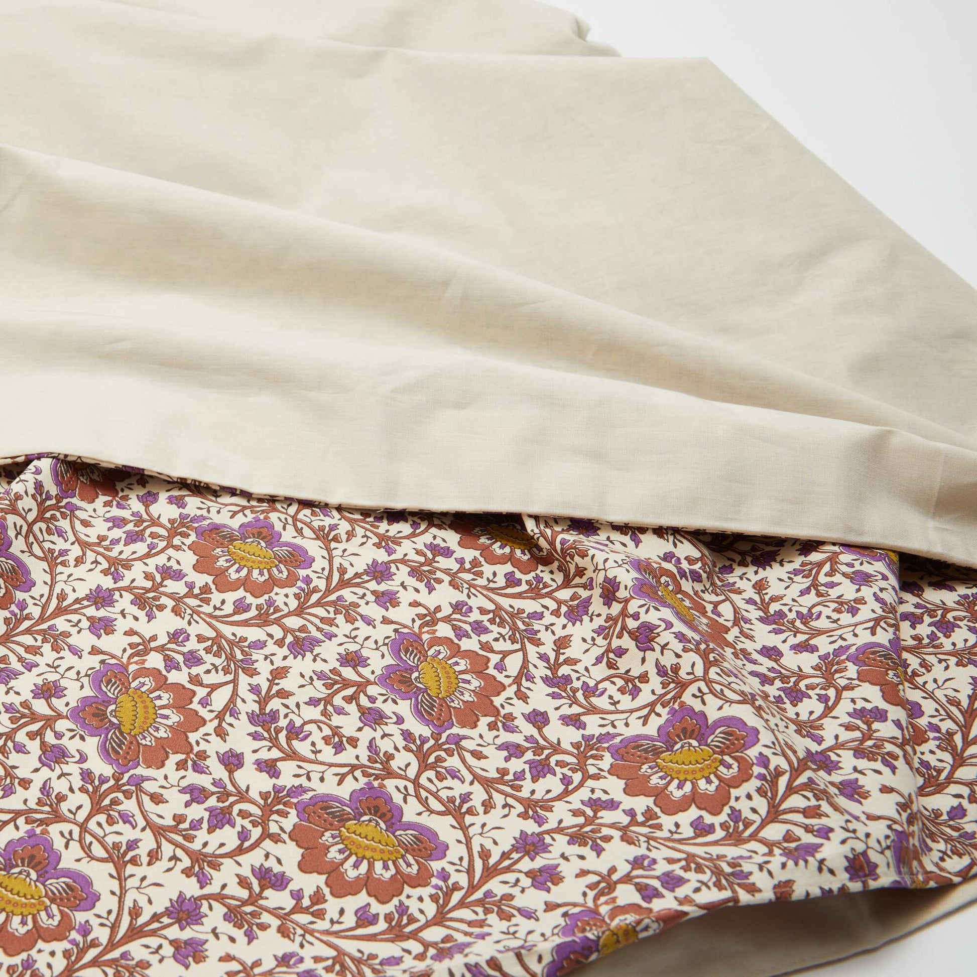 Single Bedding Set (140 x 200cm) in 57-Thread-Count Cotton - Kiabi Home BEIGE