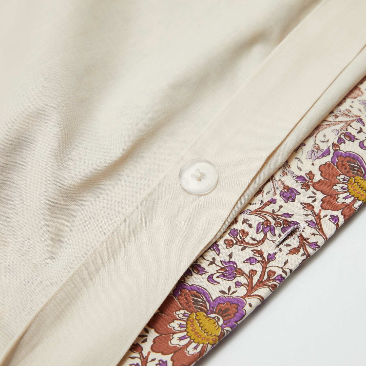Cotton Double Bedding Set (240 x 220cm) - Kiabi Home BEIGE