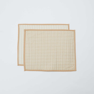 Set of 2 Double-Sided Placemats (32x40 cm) - Kiabi Home BEIGE
