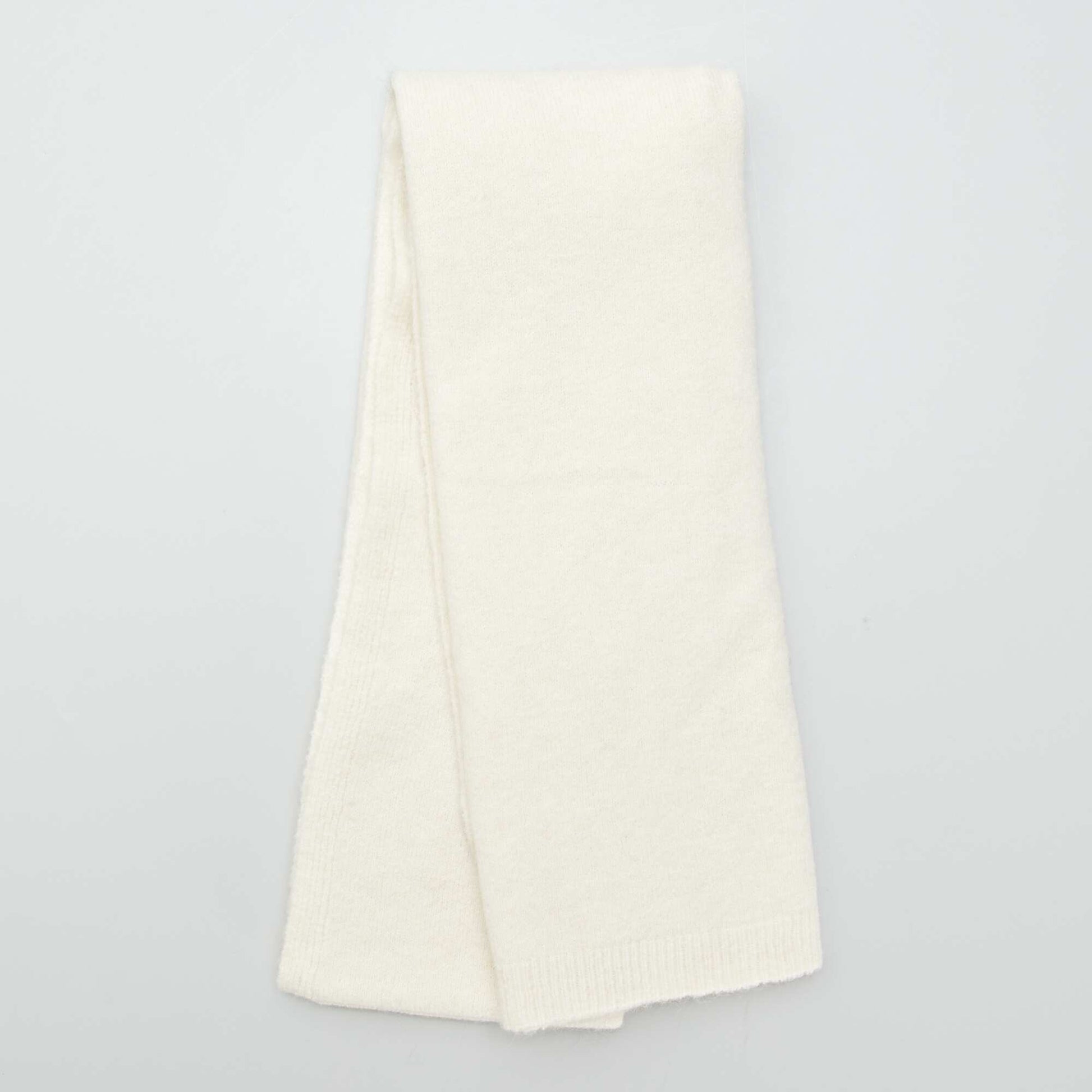 Large knit scarf beige