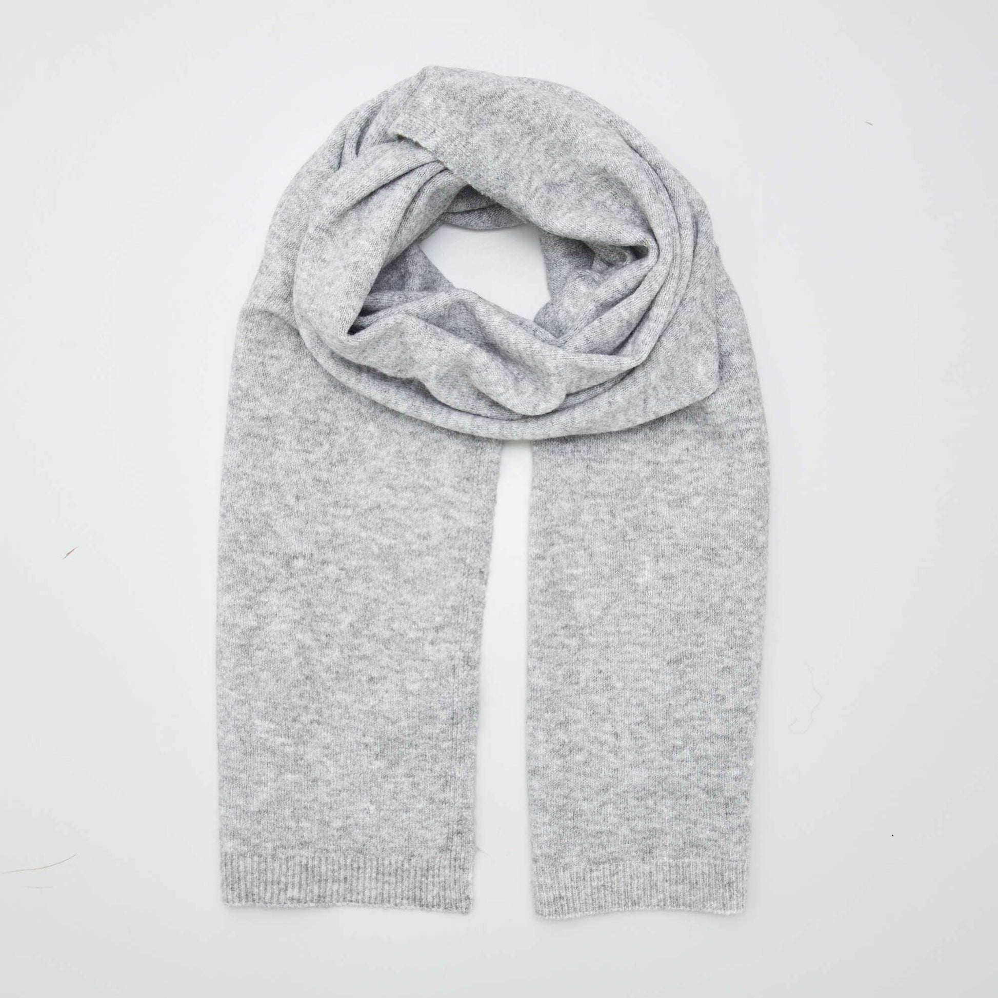 Large knit scarf GREY