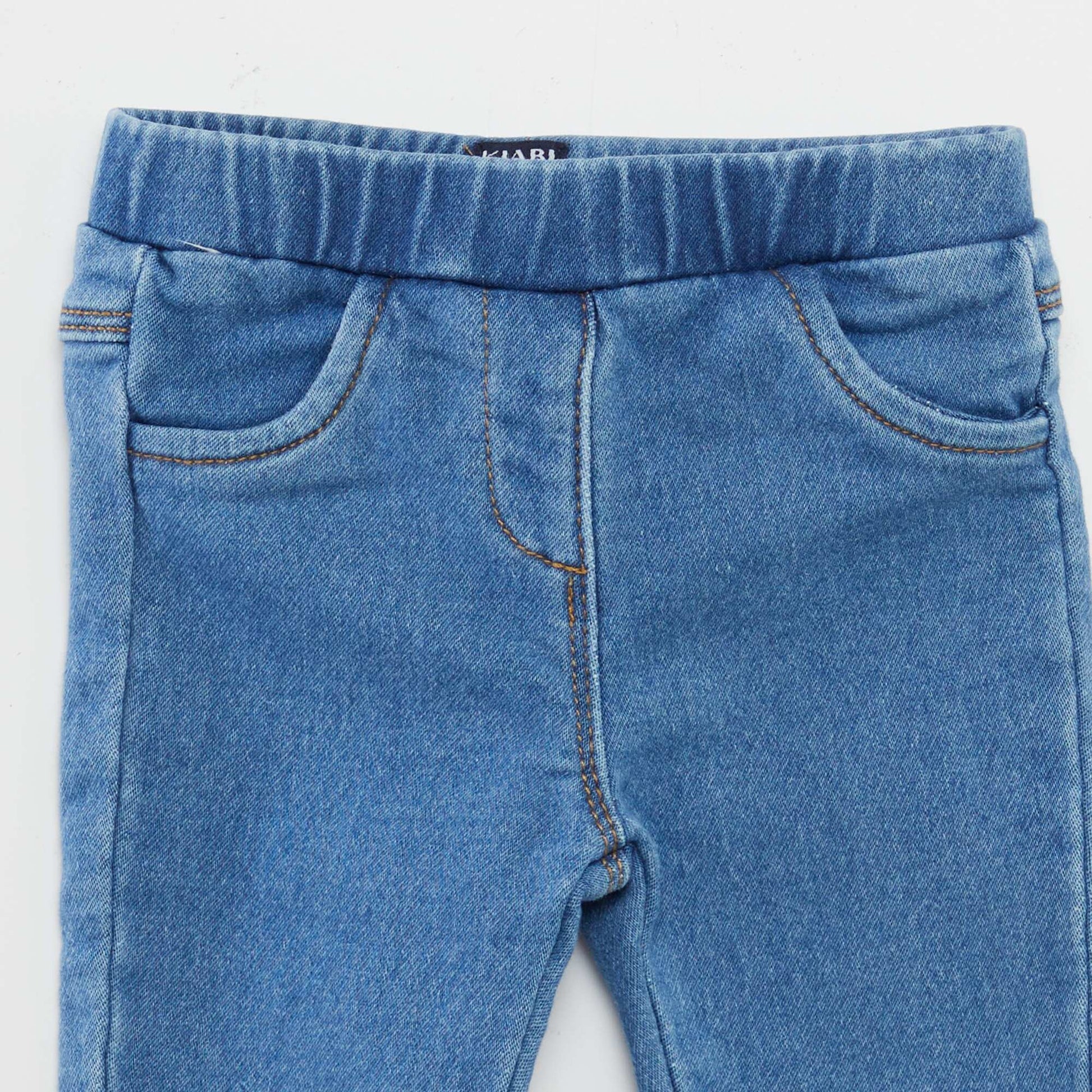 Shop Stretch Denim Jeggings Blue for Babies Online Kiabi UAE